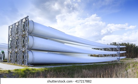 Wind Turbine Blades Generating Electricity