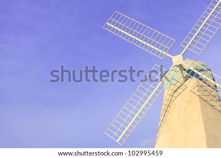 Similar – Windmühle hinter gelben Rapsblüten III