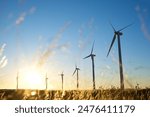 Wind turbine generators for sustainable electrical energy production at sunrise