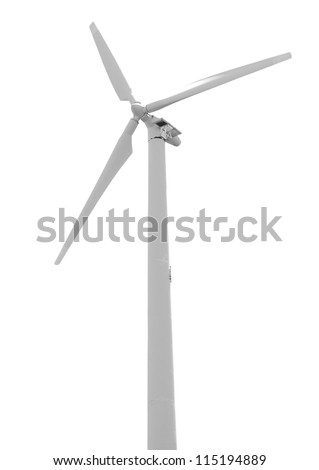 wind turbine isolated on white