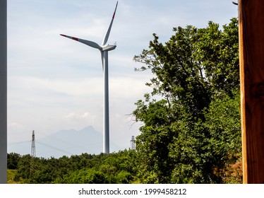 A Wind Turbine From The Rivoli Veronese Wind Farm