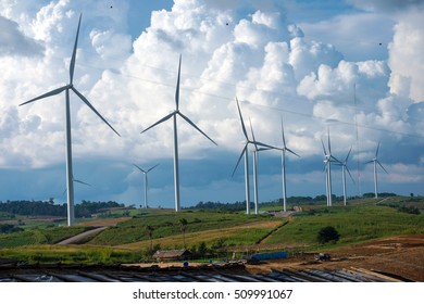 wind turbines - Shutterstock ID 509991067