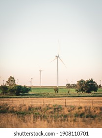 Wind Turbines In The Field