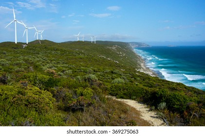 Wind Turbines, Great Southern Ocean, WA, Australia.