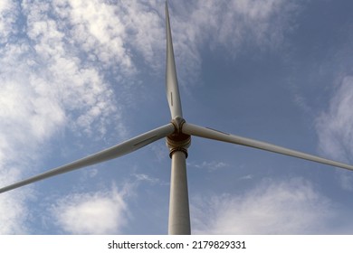 Wind Turbines Off The Shores Of Block Island, Rhode Island, USA.