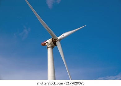 Wind Turbines Off The Shores Of Block Island, Rhode Island, USA.