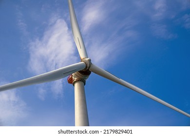 Wind Turbines Off The Shores Of Block Island, Rhode Island, USA.