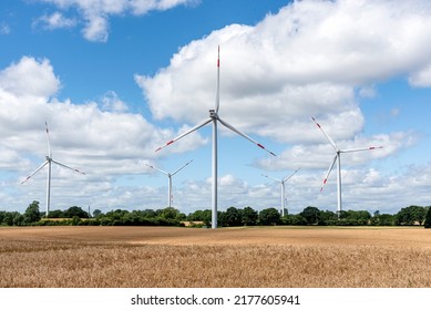 Windturbinen, Standort für erneuerbare Energien in Schleswig-Holstein, Deutschland