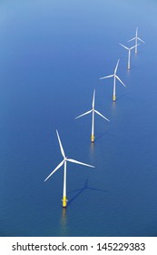 Wind Turbines In Sea