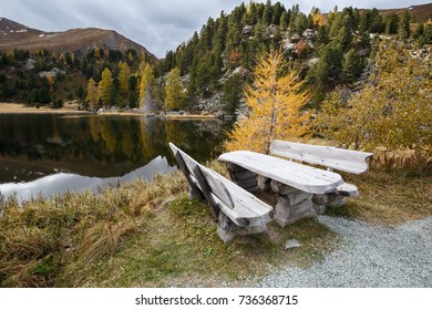 Windebensee (Lake Windeben) On The Nockalm Road In The National Park Nockberge, District Feldkirchen, Carinthia, Austria