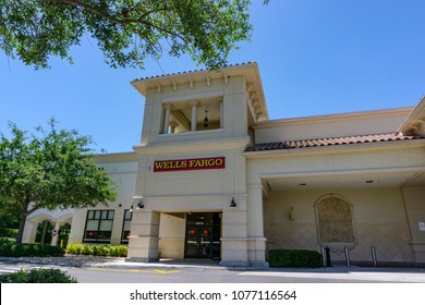 Windermere, Florida / USA - April 4, 2018: Wells Fargo Bank 