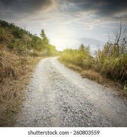 Winding road background