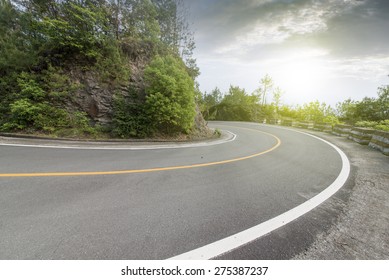 Winding road background
