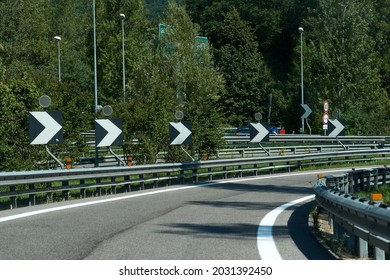Winding road, Beautiful curved road, Asphalt road curve. High quality photo