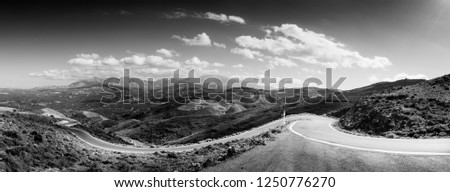 Similar – Image, Stock Photo Road to nowhere Field Hill