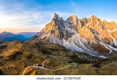 Winding road to the mountain peaks. Mountain range landscape. beautiful mountain landscape. Mountain rocks landscape - Shutterstock ID 2173079109
