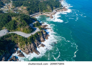 A Winding Road On The East Coast Of Samcheok City