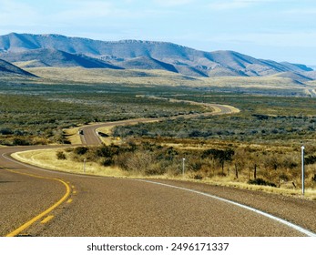 Winding road through Big Bend national park - Powered by Shutterstock