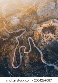 Winding Roads In Confrides, Marina Baixa, Spain