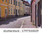 winding street in the historic inner city of Wiener Neustadt, Lower Austria, Austria, Europe