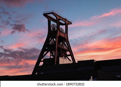 The winding tower of the Zollverein colliery in Essen - Germany - Shutterstock ID 1890732832