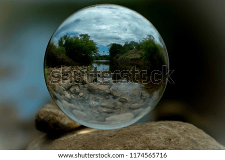 Windmill in the crystal ball