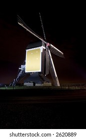 Windmill in the dark