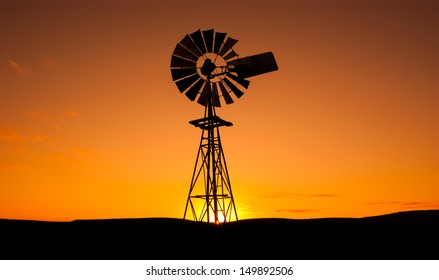 Windmill In The Eyre Peninsula, South Australia