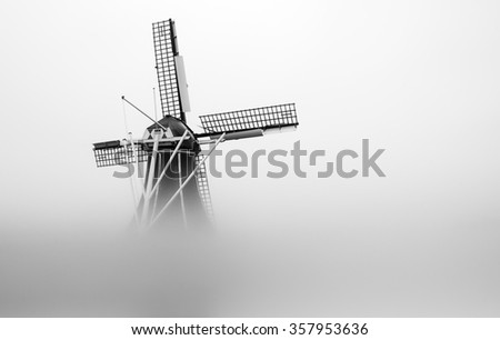 Similar – Windmühle hinter gelben Rapsblüten III