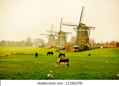 Windmill In Holland