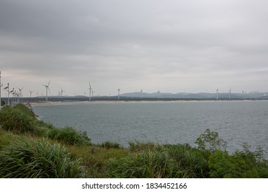 Windmill Landscape Of Pingtan Island, Fujian