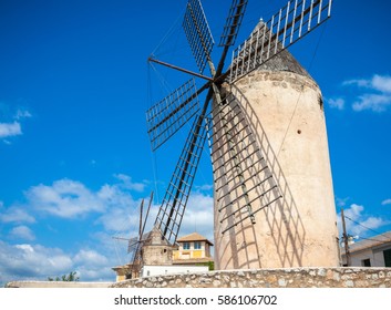 Windmill, Majorca, Spain  - Shutterstock ID 586106702