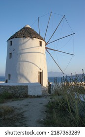 Windmill On Mykonos Island, Greece.