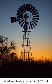 Windmill On Sunset