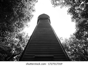 Windmill On Wandsworth Common In Monochrome