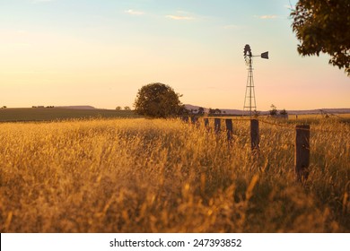Windmill in the outback of Queensland