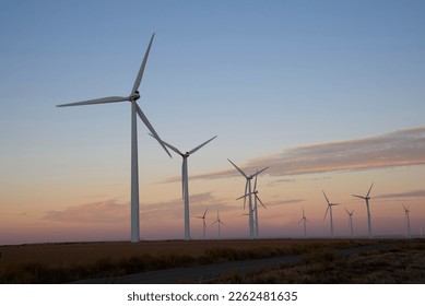 windmill park at sunset with clouds - Powered by Shutterstock