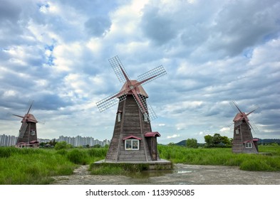 windmill summer cloud