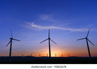 Windmill At Sunrise, Palm Springs, CA