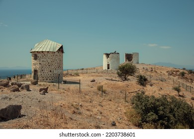 Windmills In Bodrum City .