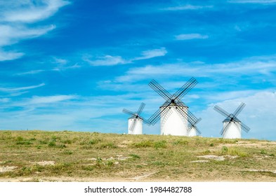 Windmills in Campo de Criptana, Spain, on Don Quixote Route