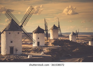 windmills of Don Quixote. Cosuegra, Spain