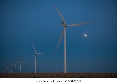 Windmills in the Evening
