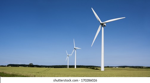 Windmills At Moen (Denmark)