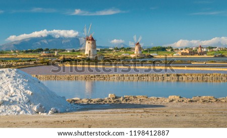 Windmills at the natural reserve of the 