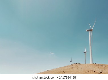 Windmills At The Ngong Hills Wind Farm In Ngong, Kenya.