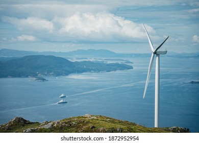 Windmills At The West Coast Of Norway