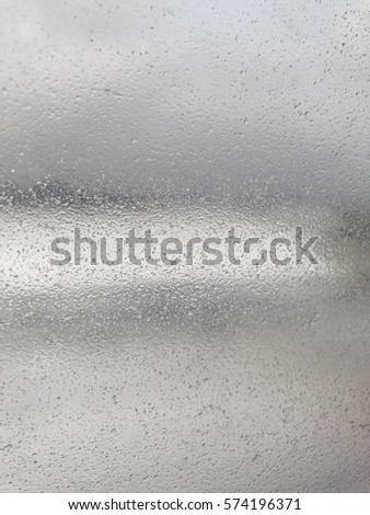 Window air plane raining background