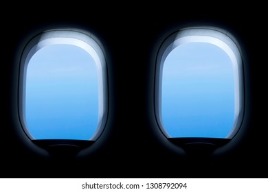 window of airplane