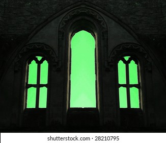 Window arch green